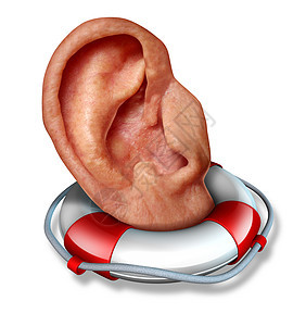 将你的听力保健与人耳保存救生器救生带中,生命线图标,以保护听觉噪音医学符号的功能,以及交流倾听关注的社会图图片