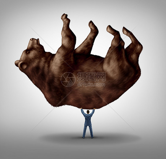 出售股票投资悲观主义金融业务领导个低迷的惧个负责的商人提升个巨大的熊市个图标的保守熊市市场投资者图片