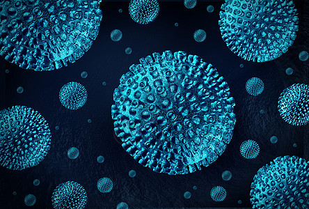 肝炎疾病的三维人类病细胞,病感染的医学例证图片