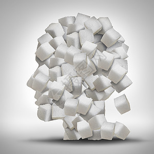 白色方糖大脑图片