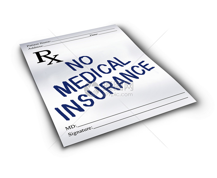 没医疗保险符号级医疗保健系统的,医生处方药的说明,文字代表了医疗负担能力的挑战图片