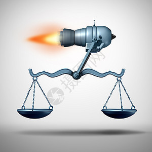 快车道法律服务律师服务枚火箭,将司法规模快速法律咨询及时立法的象征,并以执行权利条例为三维例证图片