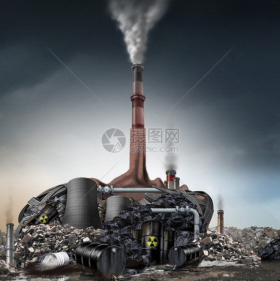 气候变化丹麦人的全球变暖怀疑论者个体,OG工业污染符号塑造为个人的头与个皮诺奇鼻子,个环境隐喻天气变化否图片