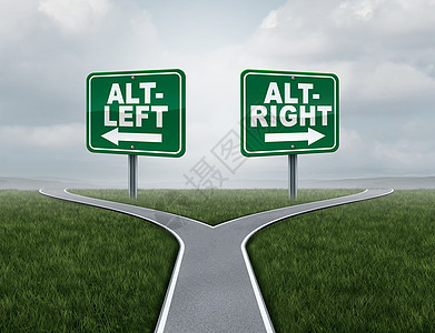 阿尔特右阿尔特夫特种政治社会思维的,立意识形态辩论的两,三维插图元素图片