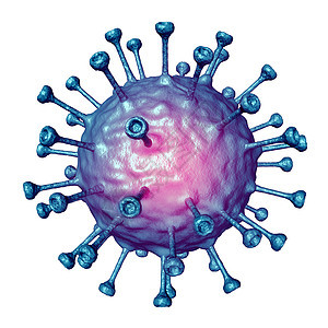 淋巴细胞种免疫系统细胞,代表免疫学免疫治疗控制癌症,种肿瘤医学符号,白色背景上分离,三维插图图片