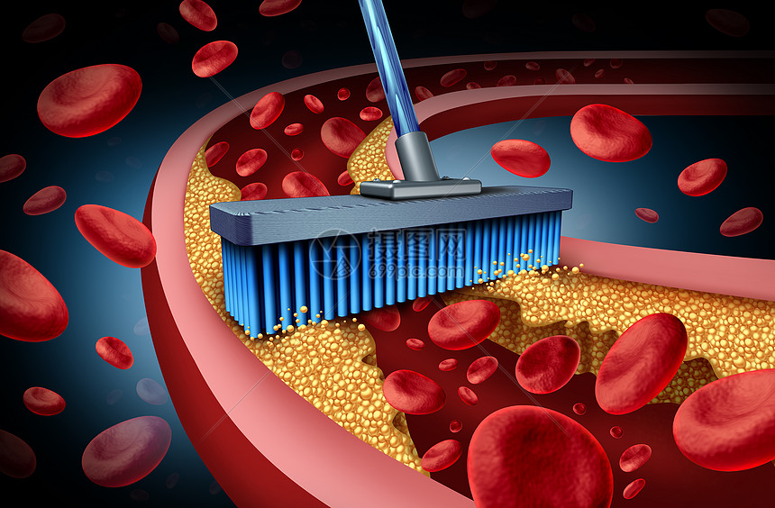 螯合药物治疗心脏病人类血液循环疾病与三维插图元素图片