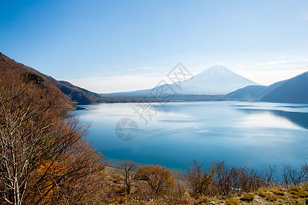 山富士富士山与莫托苏湖山梨日本图片