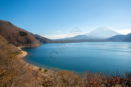 山富士富士山与莫托苏湖山梨日本图片