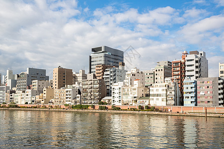东京城市景观沿苏美达河日本图片