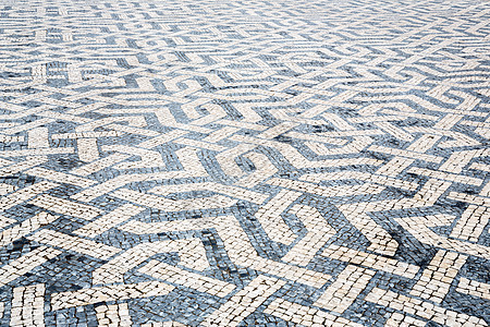 葡萄牙里斯本镇广场瓷砖地板图片