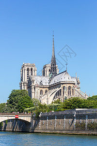 大教堂诺德梅莱姆斯香槟,河流塞纳河,巴黎,法国图片