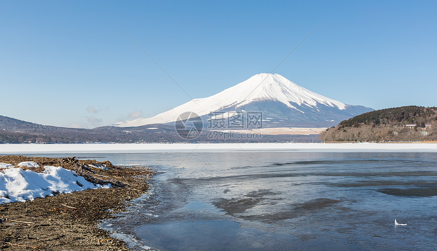 富士山冰镇山中湖冬天高清图片下载 正版图片 摄图网 富士山冰镇山中湖冬天高清图片下载 正版图片 摄图网