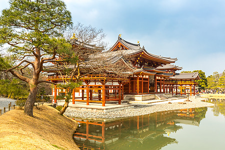 日本京都市Uji镇的Byodoin寺图片