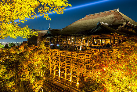 京都宫祖德拉寺日本夜间图片