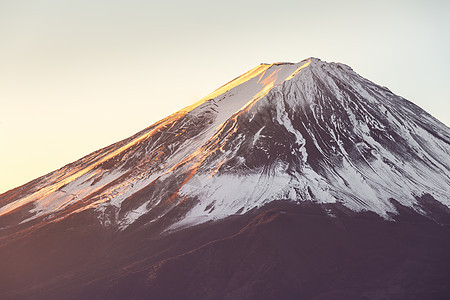 富士山冬季日出图片