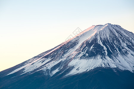 富士山冬季日出图片