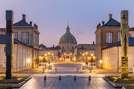 阿玛利安堡,皇家达尼德家族居民,丹麦哥本哈根镇广场图片