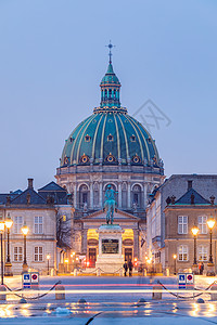 弗雷德里克丹麦哥本哈根镇广场的教堂图片