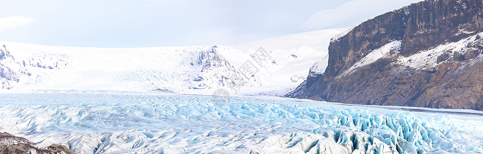 斯卡夫特菲尔冰川公园冰岛全景图片