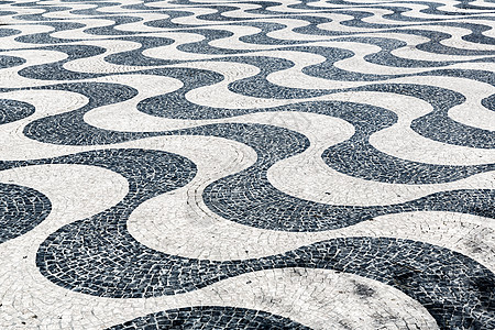 瓷砖砖地板里斯本镇广场,葡萄牙用背景图片