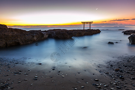 日本神龛日出海上奥莱城,日本伊巴拉基图片