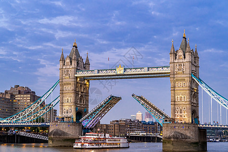 英国伦敦塔桥伦敦塔桥日落黄昏升,伦敦英国背景