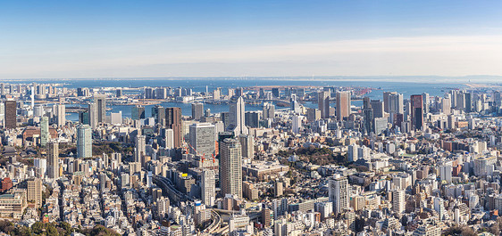 东京天际线建筑东京日本全景图片