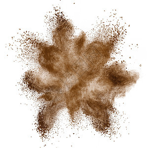 咖啡爆炸隔离白色背景上图片