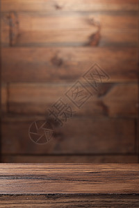 空的旧木制桌图片