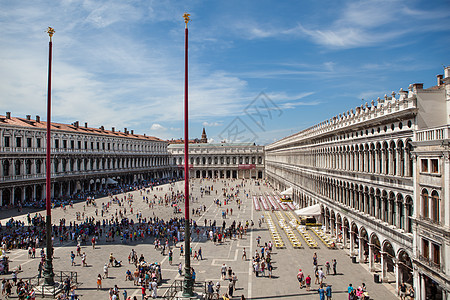 意大利威尼斯马可大教堂的马可广场威尼斯最著名的广场图片