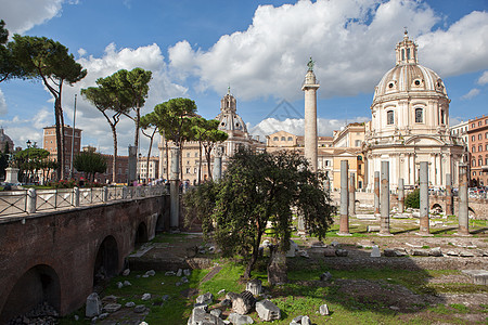 罗马论坛遗址,罗马的特拉詹专栏高清图片