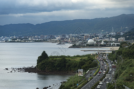 福冈市奥塔10月1日日本福冈市北浦市贝普湾的景色图片