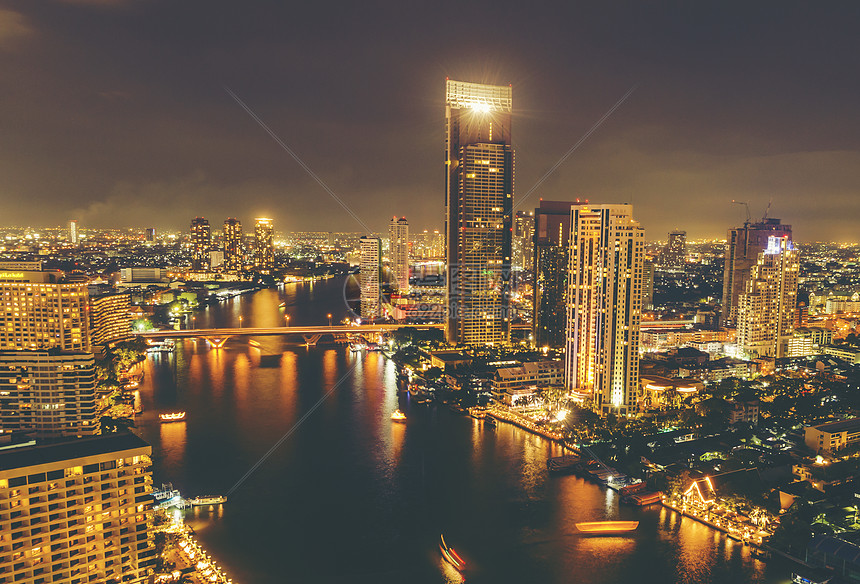 曼谷夜景 泰国高清图片下载 正版图片 摄图网