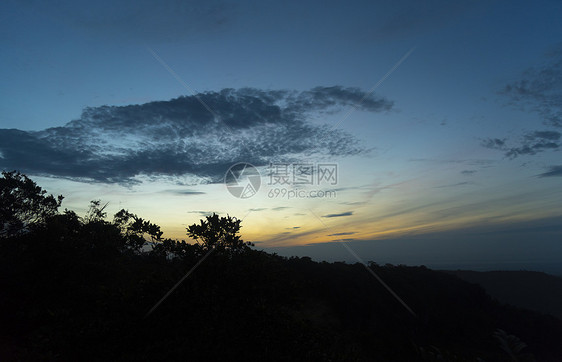 自然景观观热带山脉层层叠叠,泰国北海公园,用于背景壁纸图片