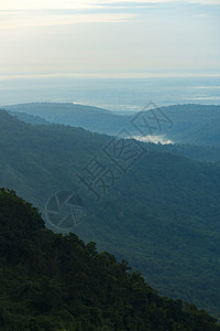 自然景观观热带山脉层层叠叠,泰国北海公园,用于背景壁纸图片