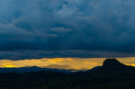 自然景观日落观山,公园泰国图片