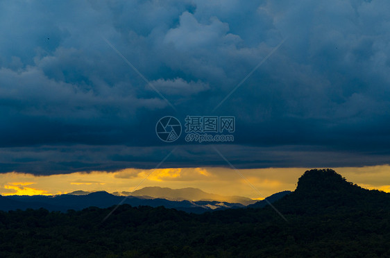 自然景观日落观山,公园泰国图片