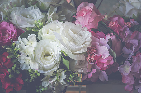 玫瑰花背景为情人节,老式过滤图像图片