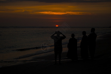 惊人的日落海滩景观照片惊人的日落海滩景观图片