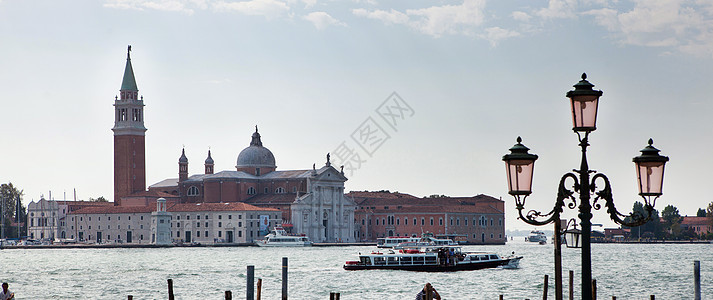 意大利威尼斯乔治岛上的乔治马吉奥教堂威尼斯运河场景意大利图片