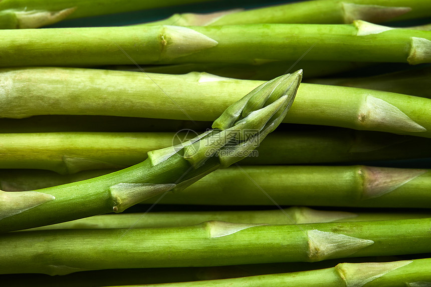 绿色芦笋芦笋蔬菜素食的质地平躺绿色芦笋视图正的纹理图片