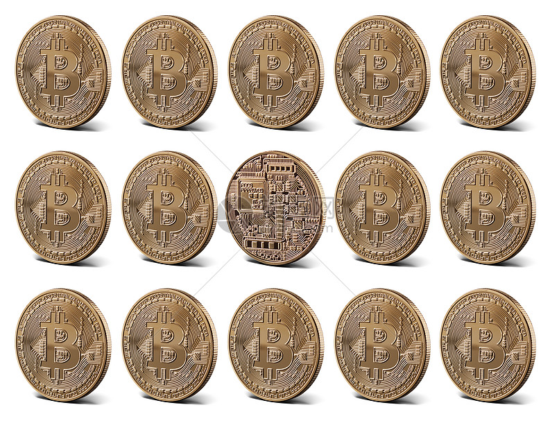 ‘~比特币金币,米色背景上的无缝图案数字货币比特币金币,无缝模式  ~’ 的图片