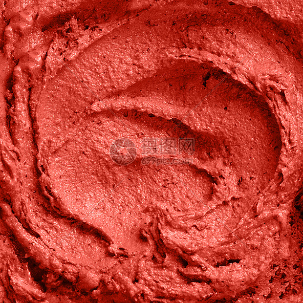 美味的浆果冰淇淋纹理背景时尚的颜色2019活珊瑚潘通特写2019活珊瑚潘通的彩色背景下,特写冰淇淋的质地图片
