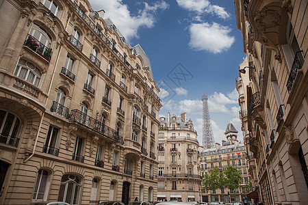 巴黎埃菲尔铁塔附近的住房,法国巴黎埃菲尔铁塔附近的住房图片