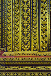 庙门装饰金叶泰国图片