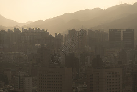 台北市黄昏景色图片