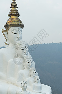 五尊佛像泰国瓦邦卡尤寺图片
