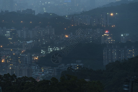 台北市黄昏景色图片