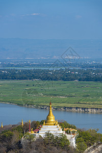 这座寺庙缅甸种美丽的艺术图片