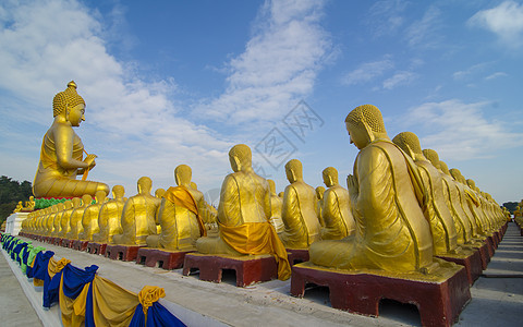 佛陀与1250门徒雕像图片